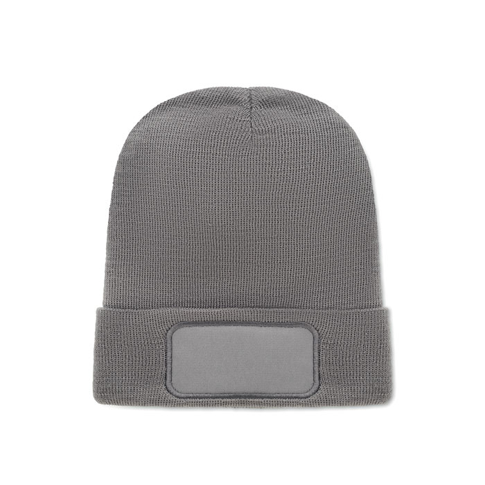 Bonnet unisexe publicitaire rPET Capnit gris pierre